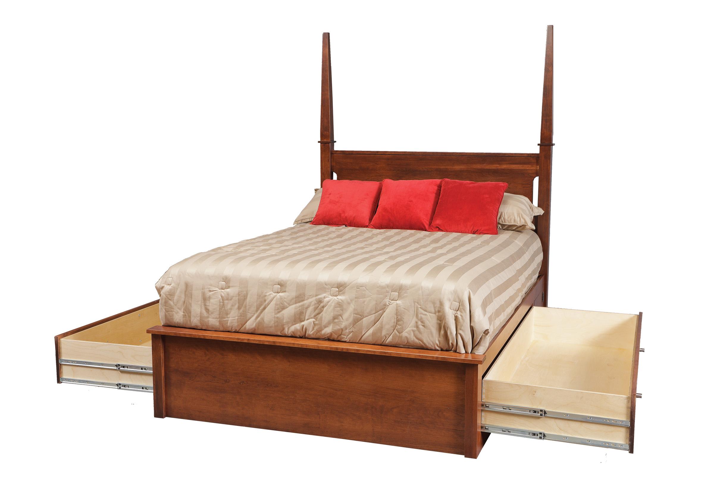 Daniel's Amish Modern 323685+3695+3625 California King Pedestal Bed W
